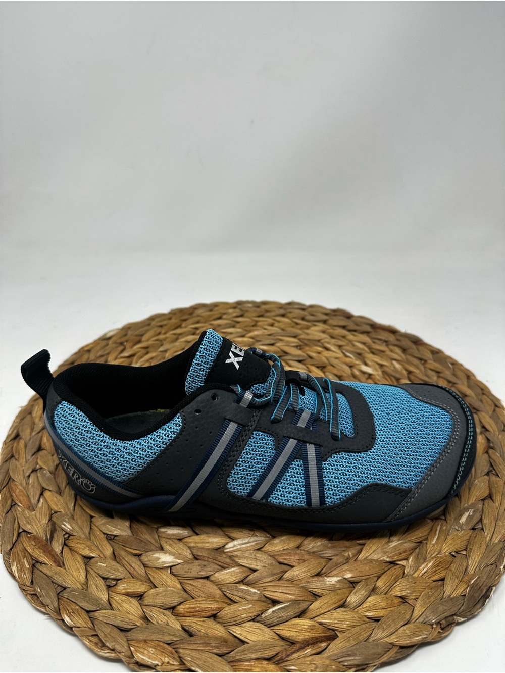 Xero Prio Shoes Running Sneakers Barefoot Minimalist Vegan Blue Gray